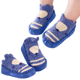 Soft and Stretchy Cotton Sock Shoes for Baby (Tibetan Blue)
